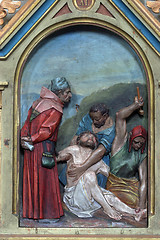 Image showing 11th Stations of the Cross, Crucifixion: Jesus is nailed to the cross