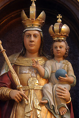 Image showing Blessed Virgin Mary with baby Jesus