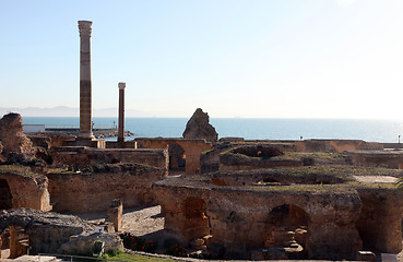 Image showing Tunisia. Ancient Carthage. The Antonine Baths