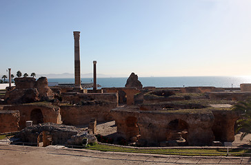 Image showing Tunisia. Ancient Carthage. The Antonine Baths