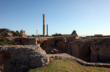 Image showing Tunisia. Ancient Carthage. The Antonine Baths