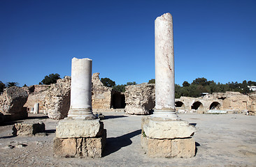 Image showing Tunisia. Ancient Carthage. The Antonine Baths