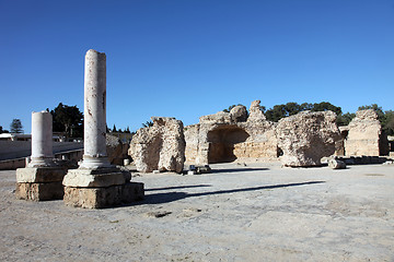 Image showing Tunisia. Ancient Carthage. The Antonine Baths