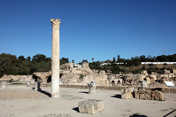 Image showing Tunisia. Ancient Carthage. The Antonine Baths