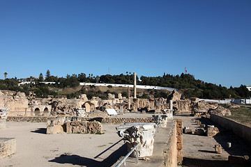 Image showing Tunisia. Ancient Carthage. The Antonine Baths