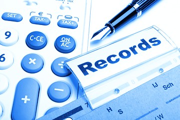 Image showing records