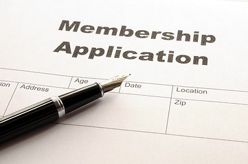 Image showing membership application