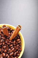 Image showing cinnamon and coffee