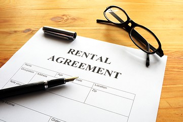 Image showing rental agreement