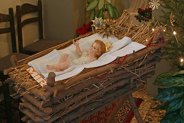 Image showing Baby Jesus figure on Christmas