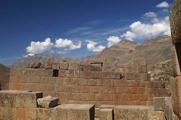 Image showing Inca ruins in Pisac 