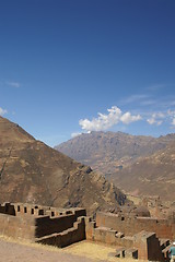 Image showing Inca ruins in Pisac 