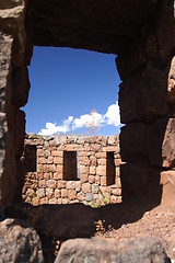 Image showing Inca ruins in Pisac 