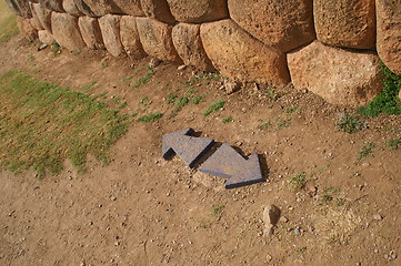 Image showing Inca castle ruins in Chinchero