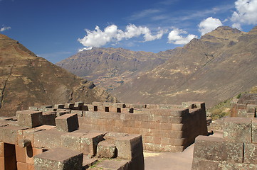 Image showing Inca ruins in Pisac 