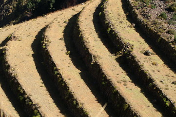 Image showing Inca ruins in Pisac 