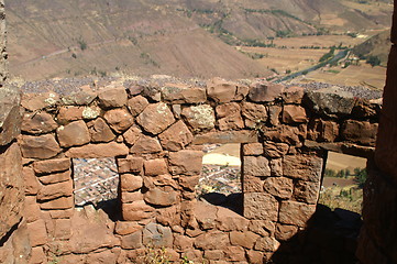 Image showing Inca ruins in Pisac 