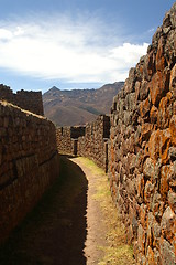 Image showing Inca ruins in Pisac 