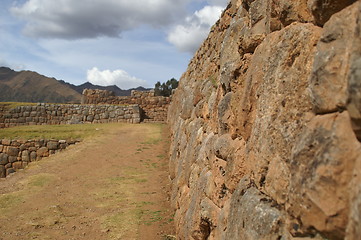 Image showing Inca castle ruins in Chinchero