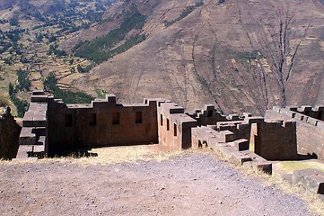 Image showing Inca ruins in Pisac 