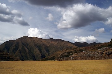 Image showing Inca castle ruins in Chinchero