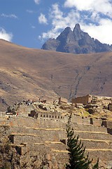 Image showing Inca ruines in ollantaytambo