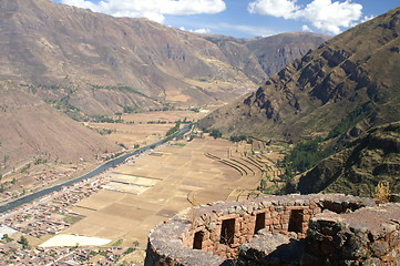 Image showing Inca ruins in Pisac 