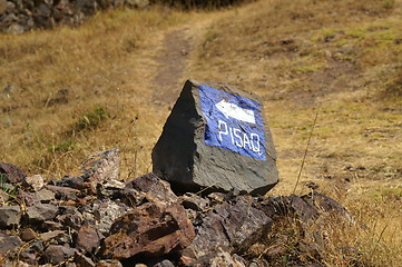 Image showing Inca ruins in Pisac 