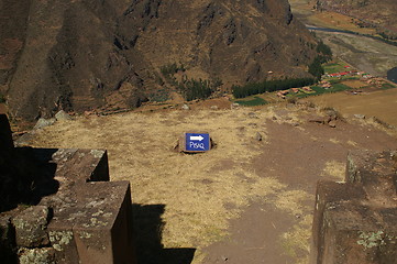 Image showing Inca ruins in Pisac 