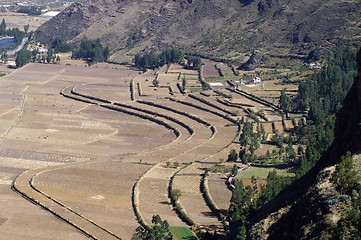 Image showing Inca ruins in Pisac 