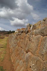 Image showing Inca castle ruins in Chinchero