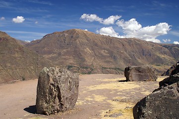 Image showing Inca ruins in Pisac 