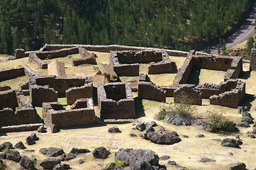 Image showing Inca ruins in Pisac 