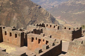 Image showing Inca ruins in Pisac 