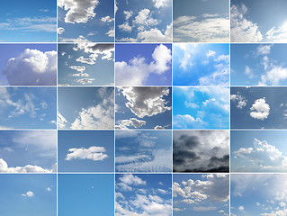 Image showing Blue sky collage