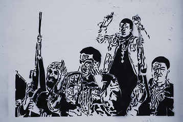 Image showing Left-wing graffiti