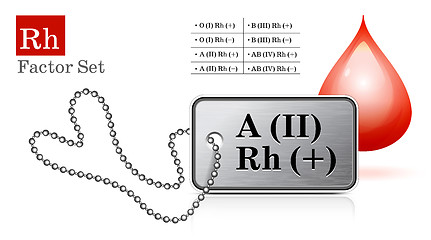 Image showing Id tag with Rh factor