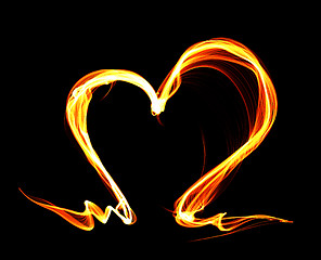 Image showing Fire heart