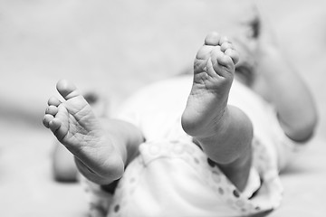 Image showing Cute baby feet