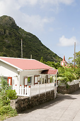 Image showing typical house architecture  cottage The Bottom Saba Dutch Nether