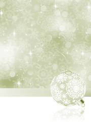 Image showing Elegant Christmas balls on abstract . EPS 8