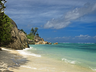 Image showing Deserted  tropical beach