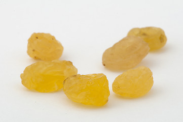 Image showing Dried white grapes