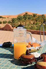 Image showing Breakfast in the Desert on the roof