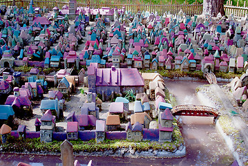 Image showing Model of medieval city 