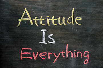 Image showing Attitude is everything