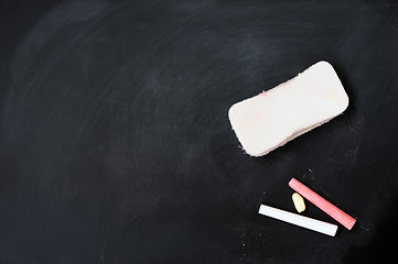 Image showing Blank Chalkboard