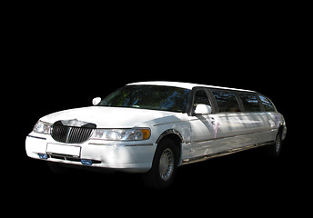 Image showing wedding limo 