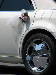 Image showing wedding limo