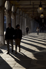 Image showing Tourists strolling, Venice.